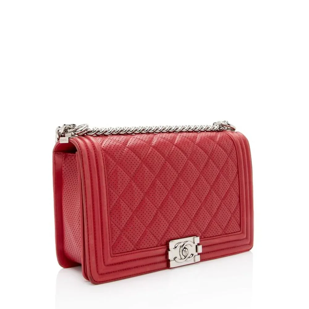 Chanel Perforated Lambskin New Medium Boy Bag - Picture 2 of 15
